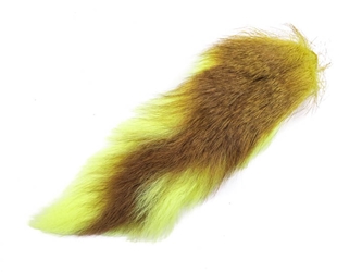 Dyed Deer Tail: Lemon 
