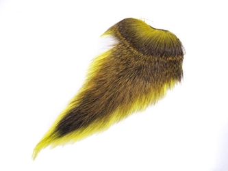 Dyed Deer Tail: Fluorescent Yellow 
