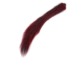 Dyed Squirrel Tail: Red 