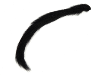 Dyed Squirrel Tail: Black 