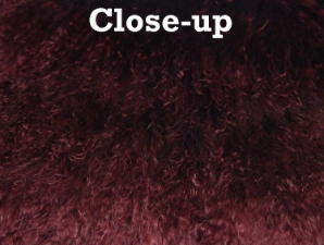 Dyed Tibet Lamb Plate: Burgundy 