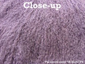 Dyed Tibet Lamb Plate: Deep Lavender 