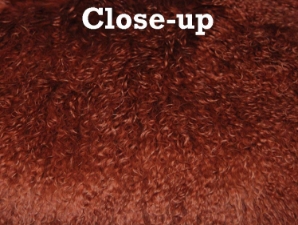 Dyed Tibet Lamb Plate: Dark Auburn 