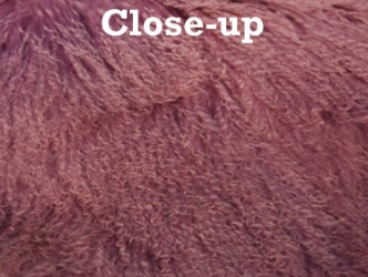 Dyed Tibet Lamb Plate: Mauve 