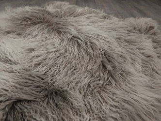 Dyed Tibet Lamb Plate: Medium Gray Snowtop 