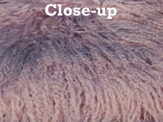 Dyed Tibet Lamb Plate: Pinkish Lilac 