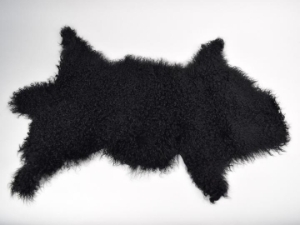 Short-Hair Tibet Lamb Skin: Black 