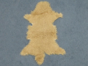 Short-Hair Tibet Lamb Skin: Blonde 