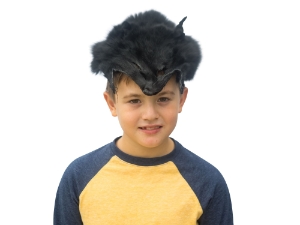 Black Dyed Fox Face Mask black dyed fox face masks, black dyed fox faces, fox halloween masks, fox face halloween masks