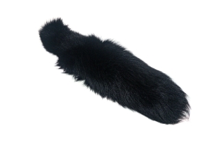 Dyed Black Fox Tail: XXXL 