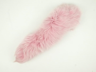 Dyed Fox Tail: Baby Pink 