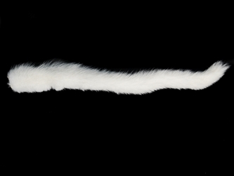 Mink Tail: White: Jumbo 