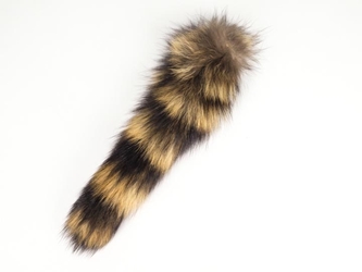 Natural Raccoon Tail: Medium 