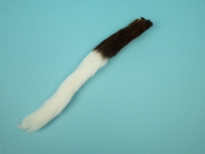 Dyed Calf Tail: Fluorescent White 
