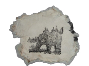 Printed Rabbit Skin: Bear 