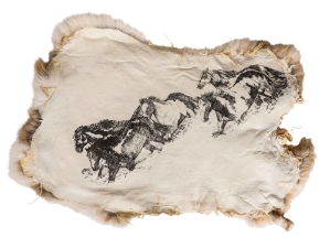 Printed Rabbit Skin: Horses 