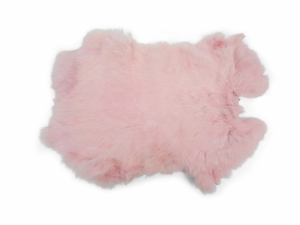Dyed Rabbt Skin: Baby Pink 