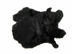 Dyed Rabbt Skin: Black 