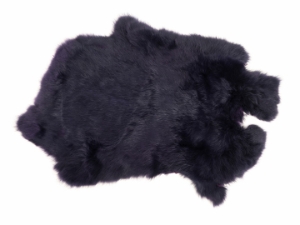 Dyed Rabbt Skin: Dark Purple 