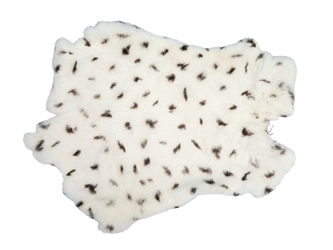 Printed Rabbit Skin: Dalmatian Pattern 
