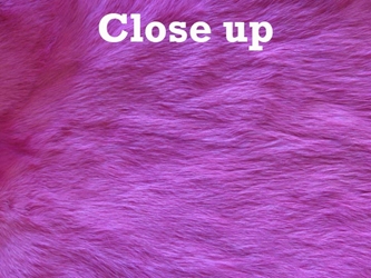 Dyed Trading Post Rabbit Skin: Raspberry Pink 