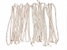 Long Clam Shell Wampum: White (strand) - 195-01 (Y2LC09)