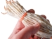 Long Clam Shell Wampum: White (strand) - 195-01 (Y2LC09)