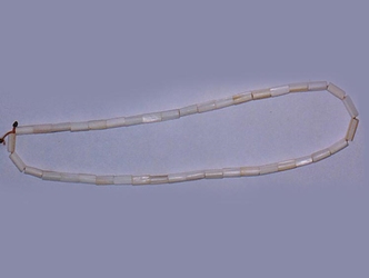 Long Clam Shell Wampum: White (strand) 