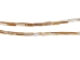 Long Clam Shell Wampum: Natural Caramel (strand) - 195-04 (Y1KC04)