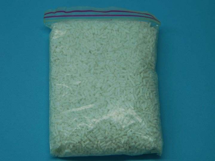Glass Wampum: White (15 oz bag) glass wampum beads