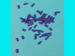 Glass Wampum: Blue (15 oz bag) glass wampum beads