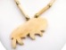Iroquois Bone Buffalo Necklace - 199-105 (Y2LC04)