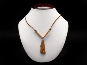 Iroquois Mini Bone Coyote/Wolf Necklace 