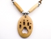 Iroquois Mini Bone Wolf Track Necklace - 199-504 (G2)