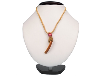 Ojibwa Large Beaver Tooth Necklace 
