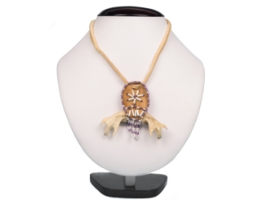Ojibwa Muskrat Jaw Necklace 