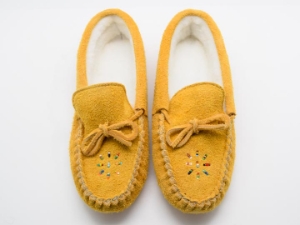 Huron Ladies' Moose Suede Moccasins moose suede moccasins