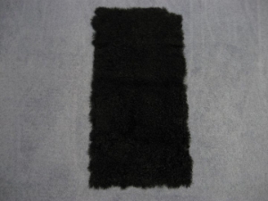 Dyed Kalgan Lamb Plate: Black 