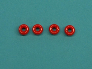 9mm Czech Glass Crow Beads Opaque Orange (100 beads) glass beads