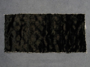 Dyed Mink Head Plate: Curved: Black 