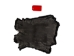 Dyed #1/#2 Breeder Czech Rabbit Skin: Black - 283-1-CZB-AS (Y2IKQ)
