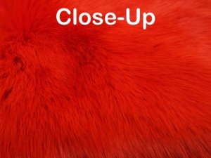 Dyed #1/#2 Czech Rabbit: Red 