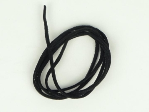 Imitation Leather Lace: Black 