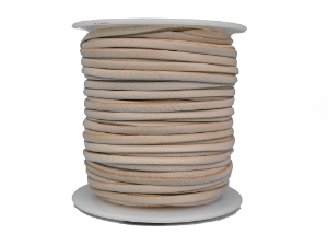 Goatskin Lace 3/32" x 25 yard: Natural 