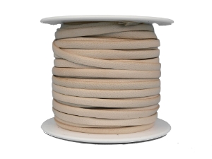 Goatskin Lace 5/32" x 25 yard: Natural 