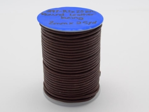 Round Lace 2mmx25 yards: Brown 