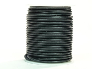 Round Smooth Cord 3.0mm x 25m: Black 