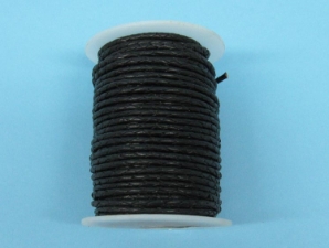 Round Bolo Cord 3.0mm x 25m: Black 