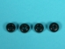 9mm Crow Beads: Opaque Black (kg) - 302-25 (Y1XRA)
