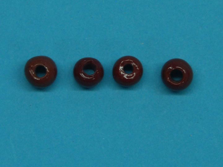 9mm Round Glass Crow Beads: Red (kg) glass beads